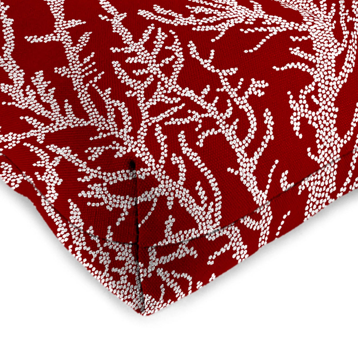Red Square Tufted Outdoor Wicker Seat Cushion 2 Pack U989