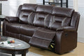 Dark Brown Leatherette Recliner Sofa I796219