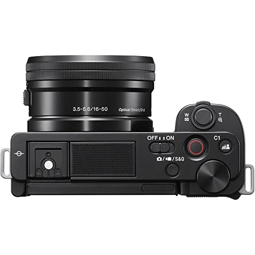 Black Mirrorless Camera with 16-50mm Lens I375394