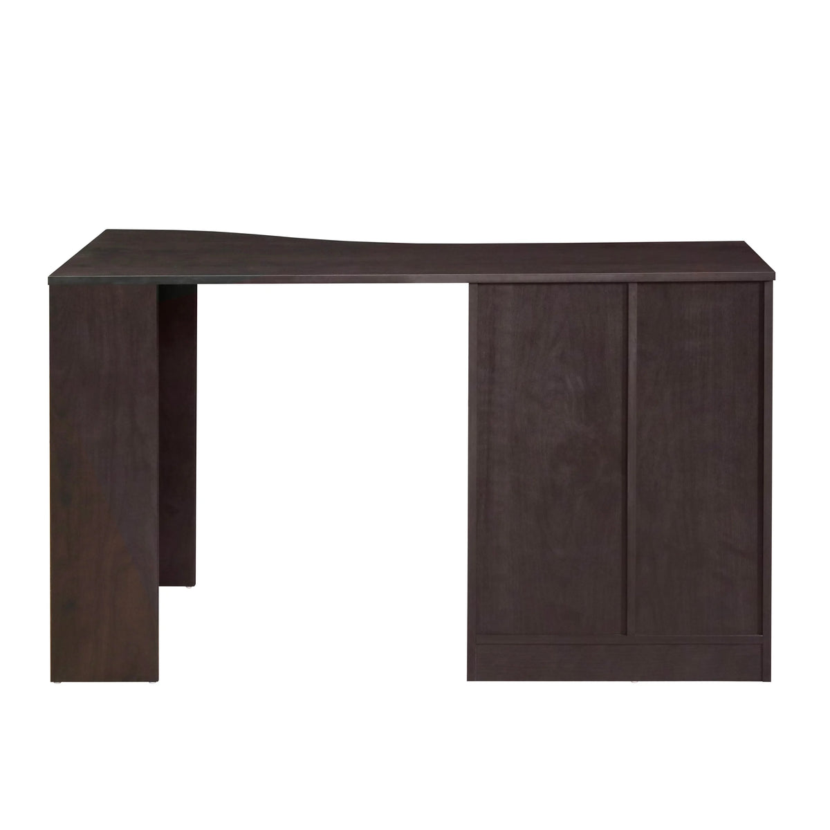 Classic Office Desk with Storage, Espresso E278473