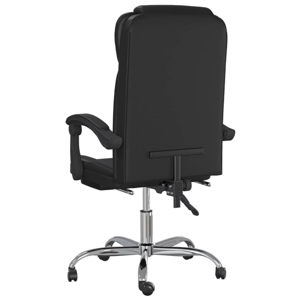 Black Faux Leather Reclining Office Chair P178644