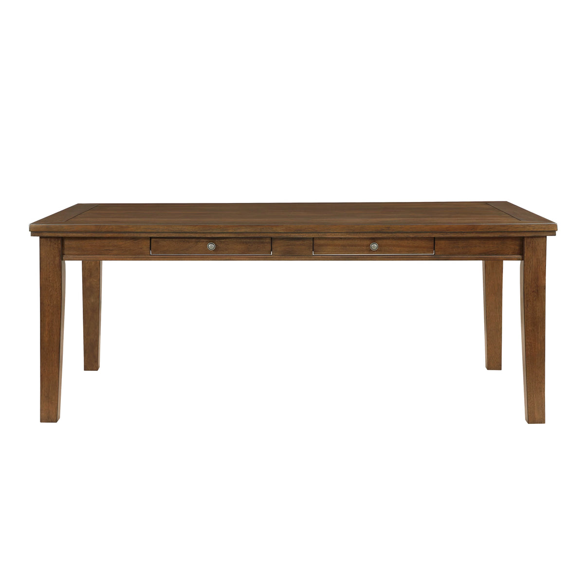 Cherry Finish Traditional Wooden Dining Table with 6 Drawers A941