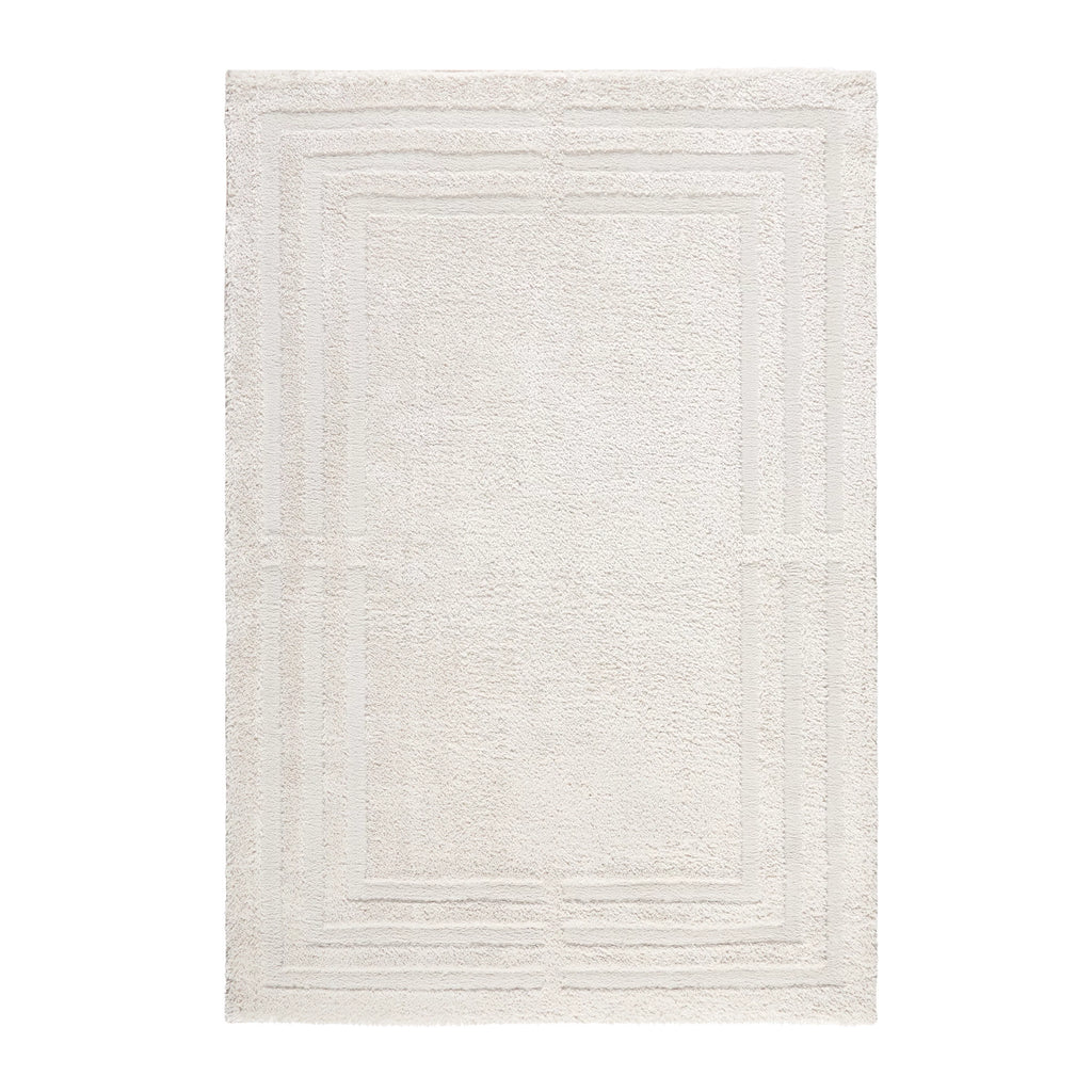 Beige Shag Area Rug 7'10"x10'2" G88294