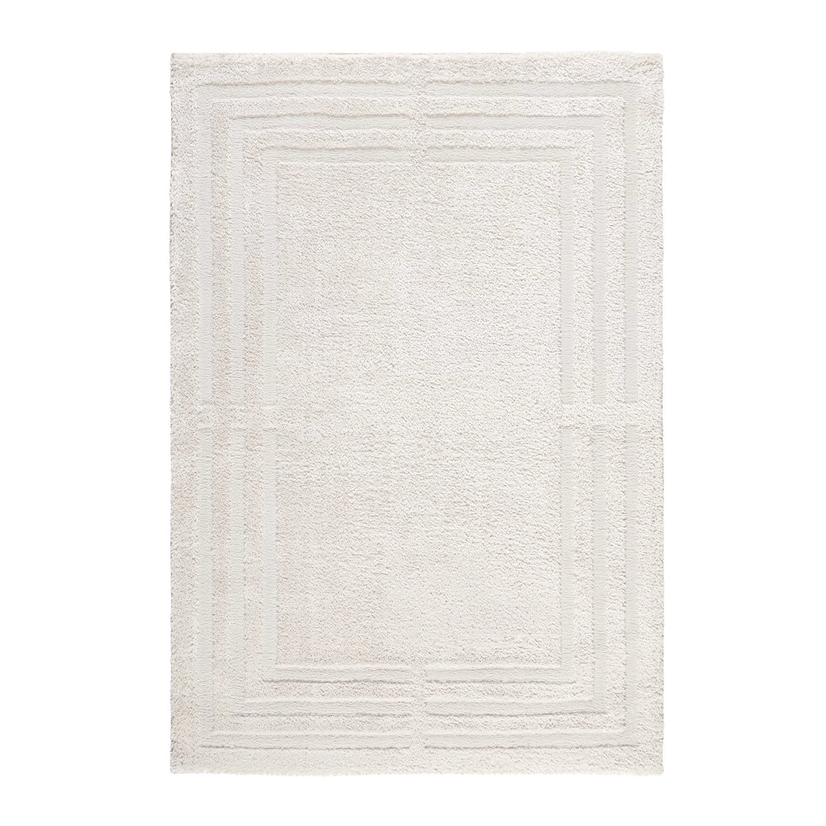 Beige Shag Area Rug 7'10"x10'2" G88294