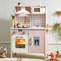 Wooden Kids Play Kitchen with Real Lights & Sounds O360