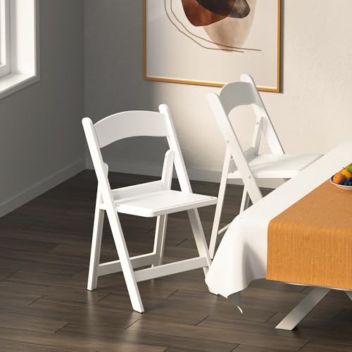 4 Pack Resin Folding Chair with Vinyl Padded Seat F893