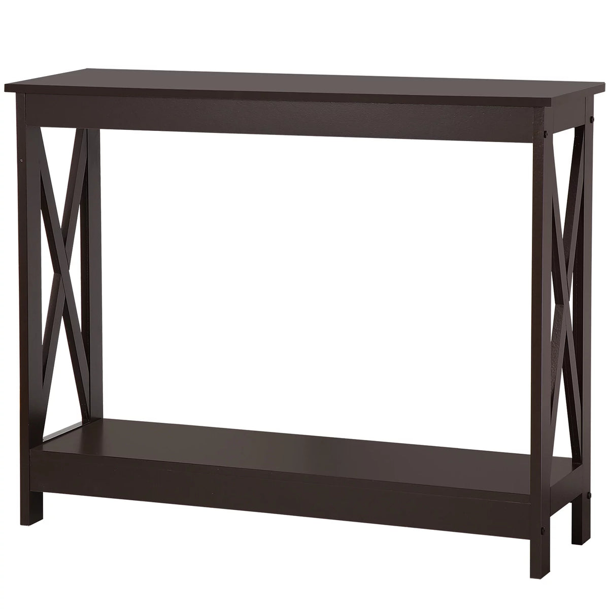 Brown Wallmount Console Table P695