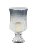 Black Glass Pillar Hurricane Lamp X79069
