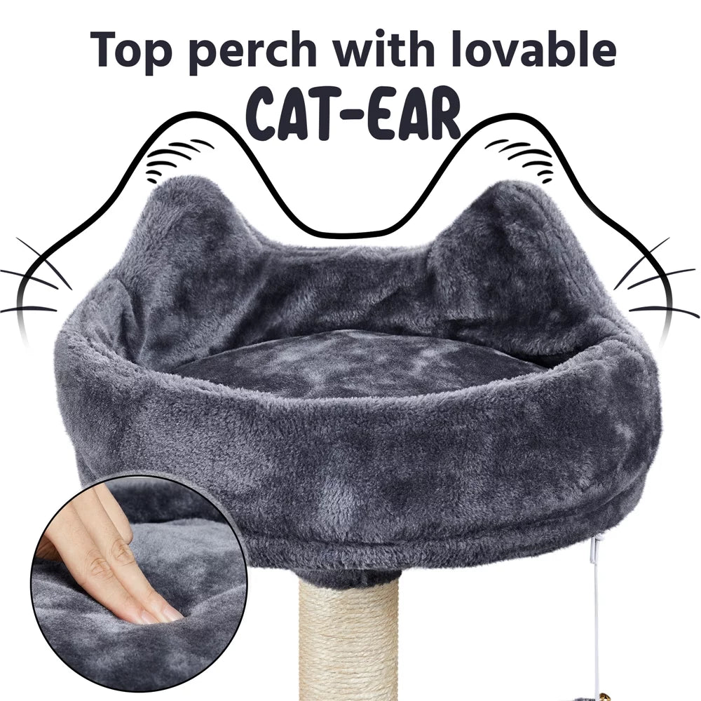 Dark Gray Cat Tree D5014