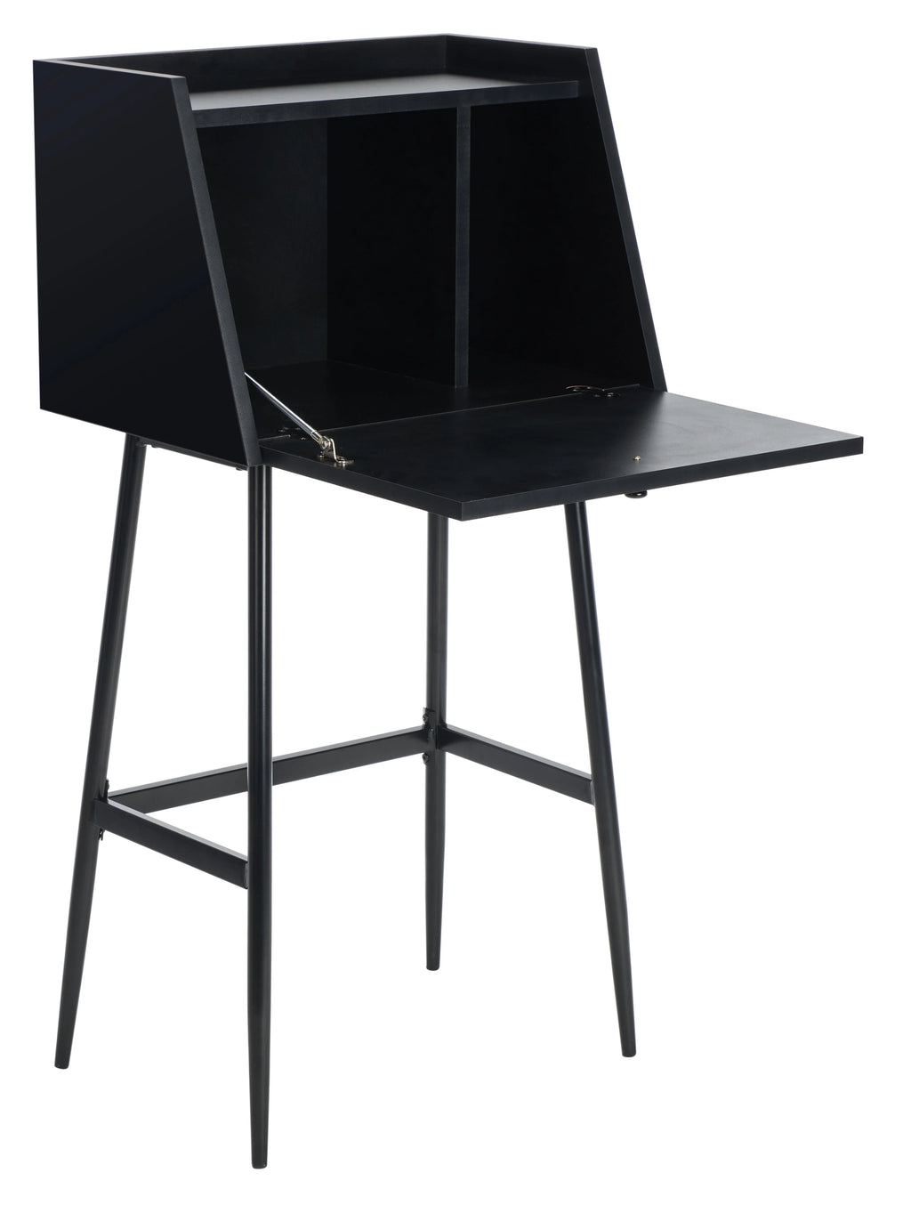 Black Modern Secretary Writing Desk L3444
