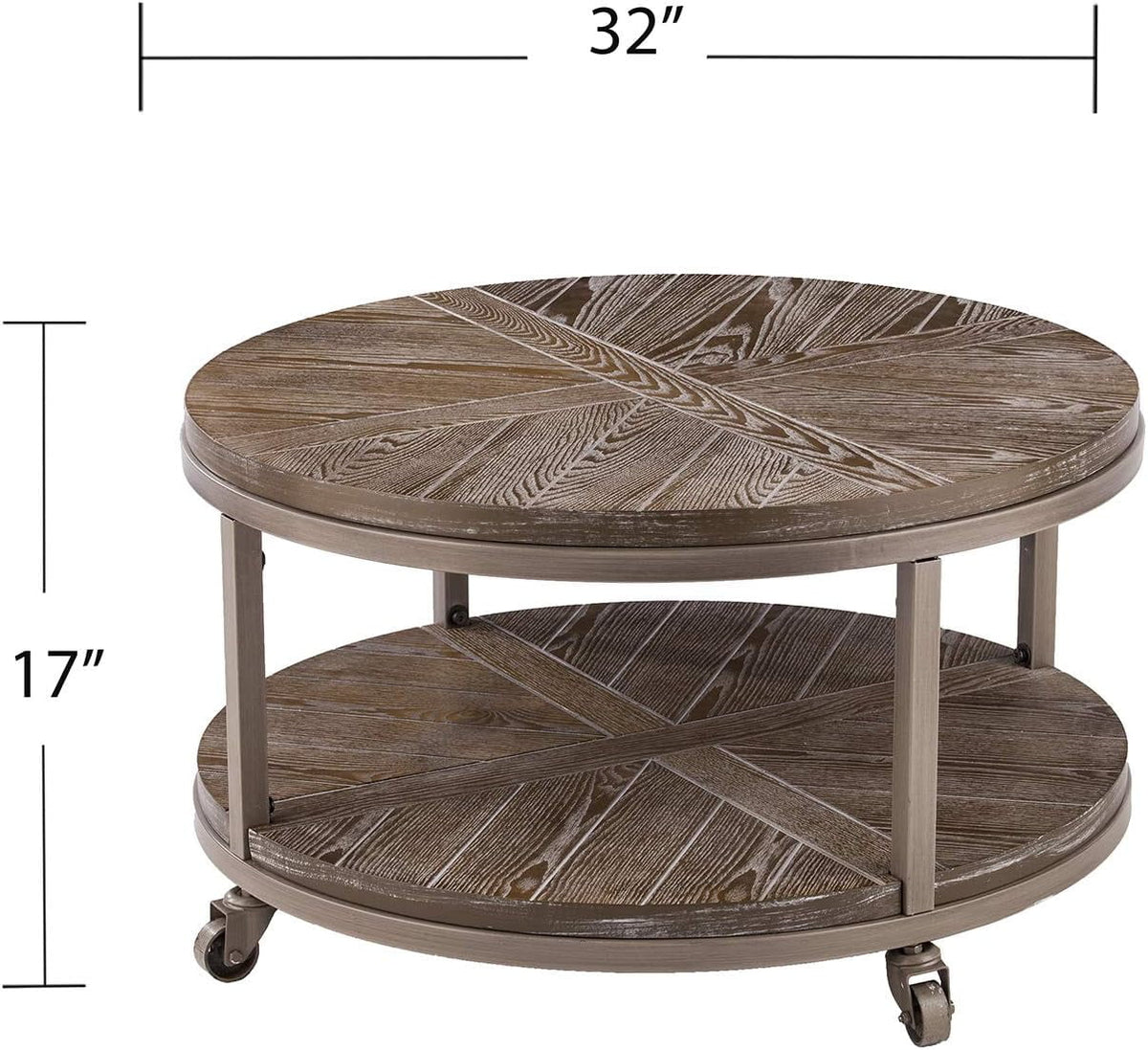 Round Industrial Coffee Table H69062