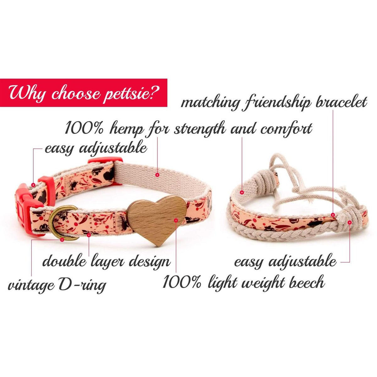 Heart Dog Collar E48788