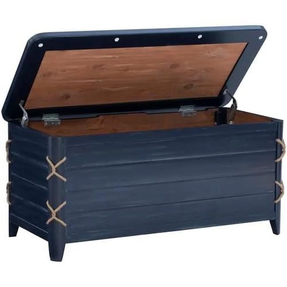 Blue Wood Storage Chest V628259