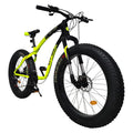 26-Inch Fat Tire Mountain Bike 7-Speed Steel Frame Black G9656