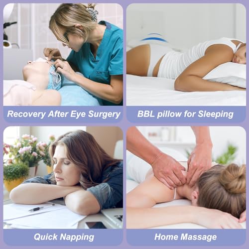 Face Down Pillow with Shredded Memory Foam and Removable Cover C6916