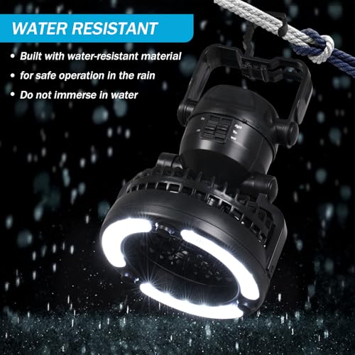 Portable Camping Light with Ceiling Fan H199