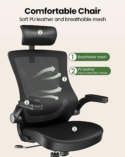 Ergonomic Mesh High Back Office Chair with Lumbar Support J94584
