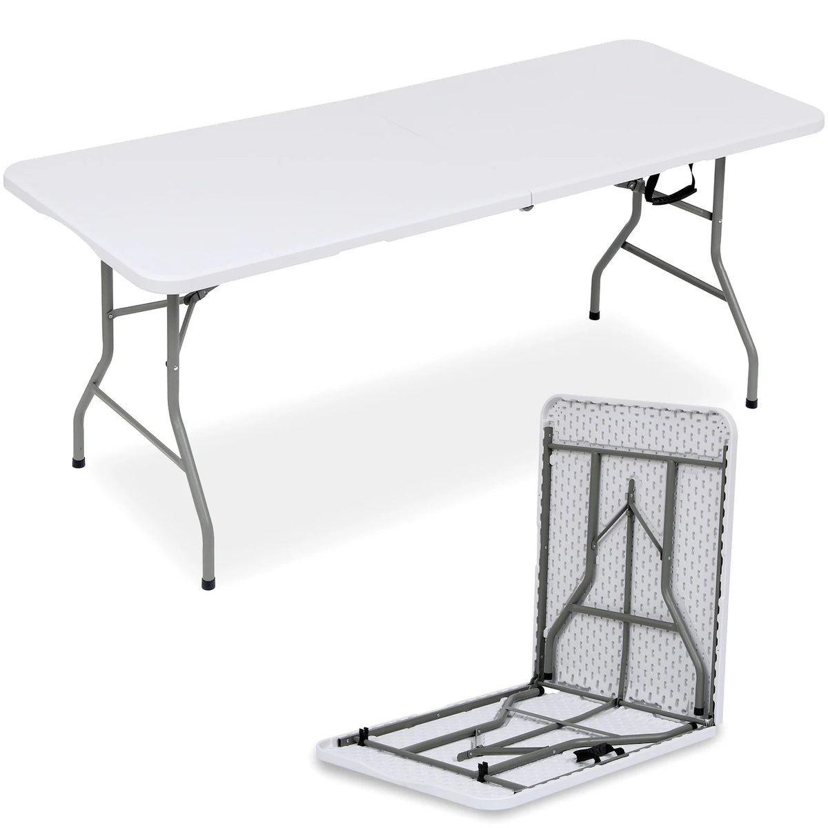 White 6ft Plastic Folding Table X236