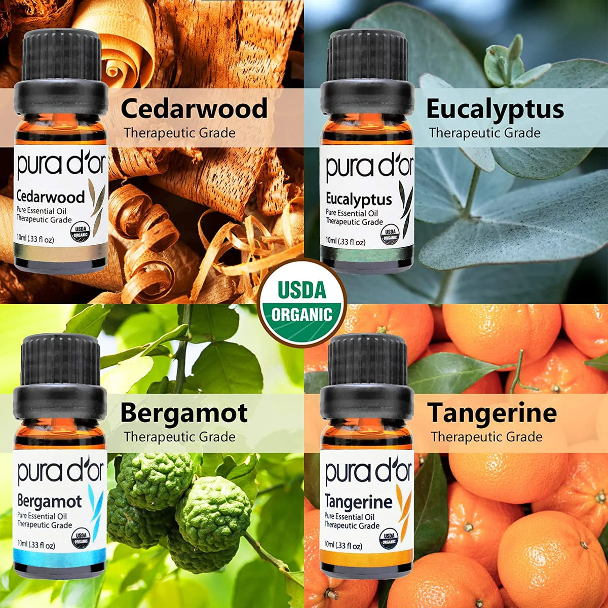 Essential Oil Wood Box Gift Set 10mL x16 X1763
