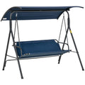 Dark Blue Steel Porch Swing S919