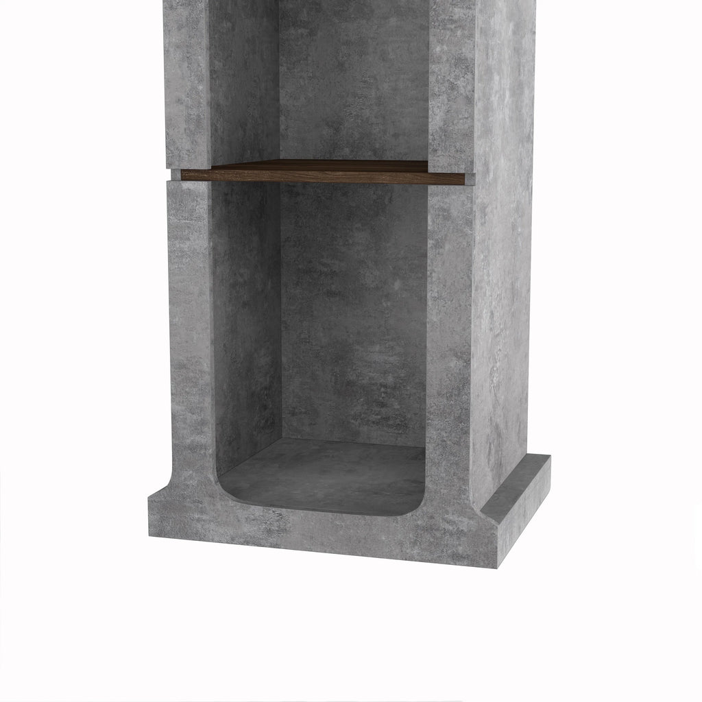 4-Shelf Wood Cement TV Tower P6609