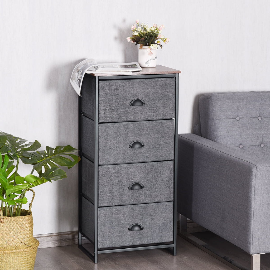 Black 4 Drawer Dresser X7026