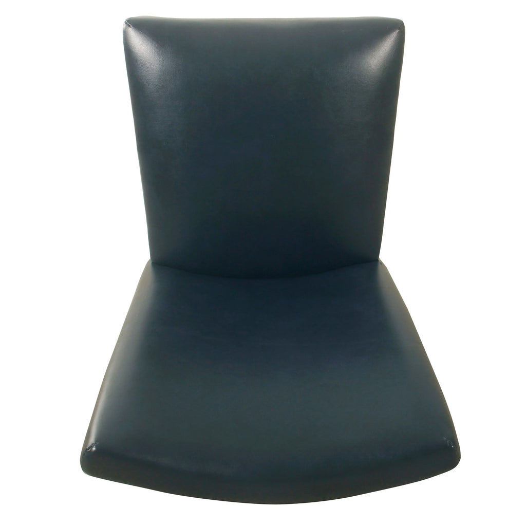 Dark Blue Faux Leather Dining Chair Set of 2 L145