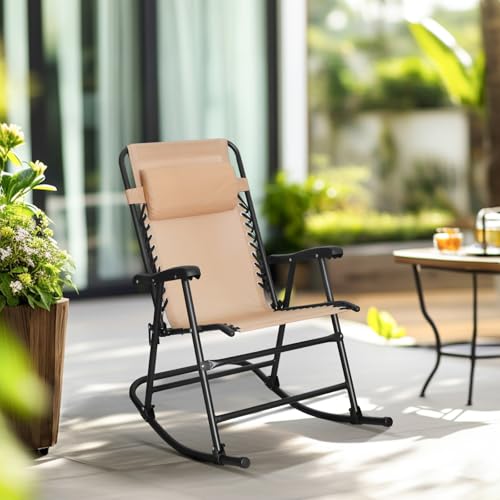 Foldable Rocking Chair Blue Z6864
