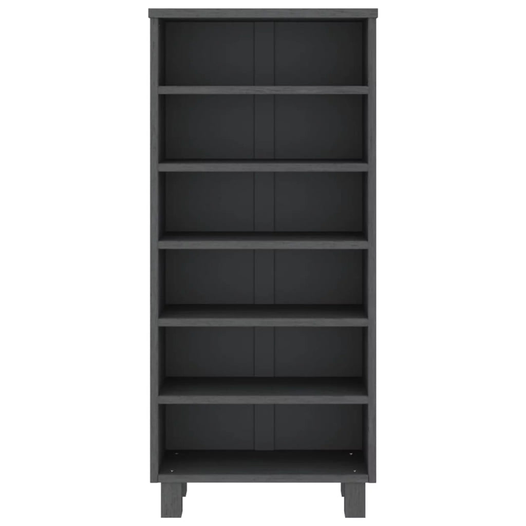 Dark Gray Solid Wood Pine Cabinet L46656