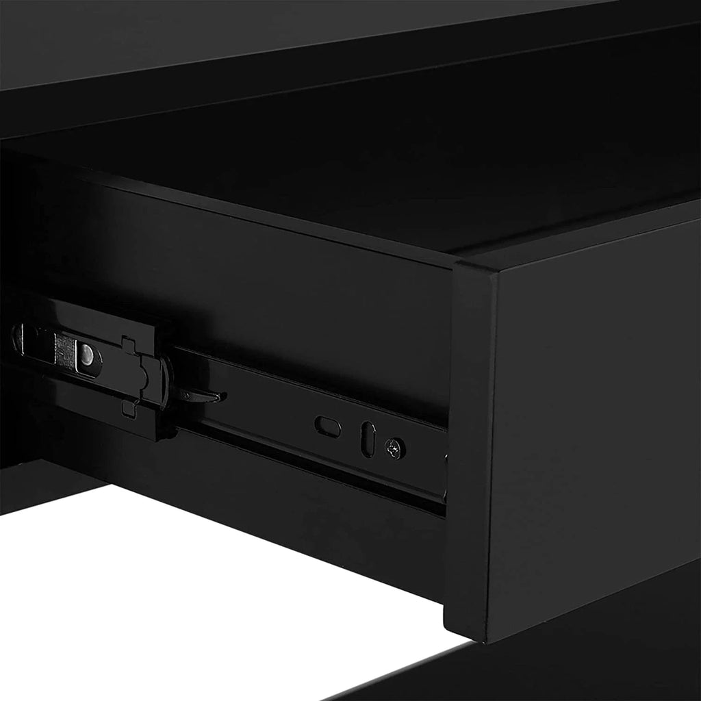 Console Sofa Table with Drawer and 3 Tier Storage Shelves M6430