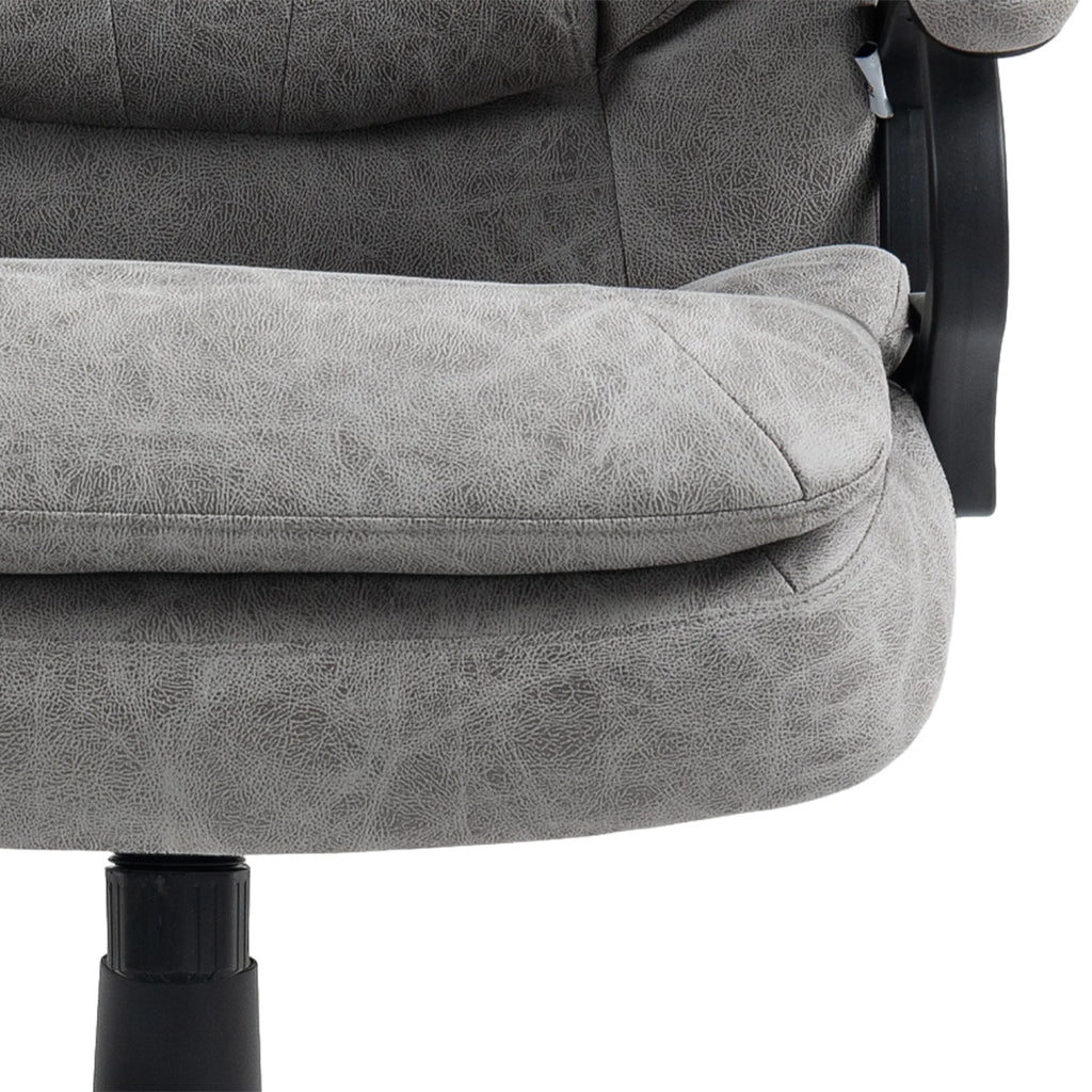 Gray Vibration Massage Office Chair with Heat V8971