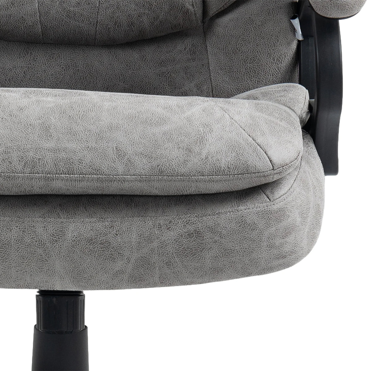 Gray Vibration Massage Office Chair with Heat V8971