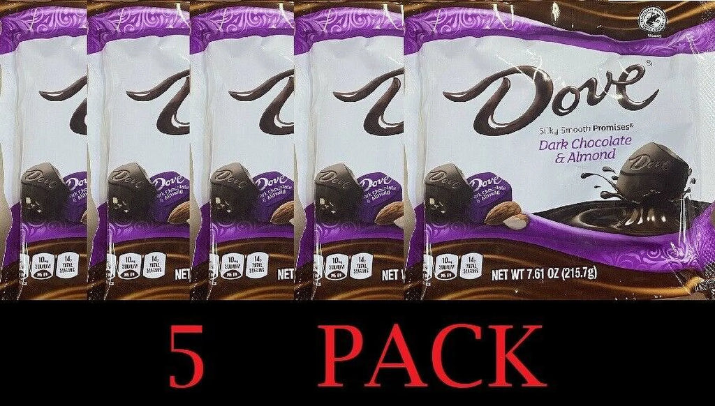 Dark Chocolate & Almond Candy Bag 7.61 Oz 5 Pack F482246