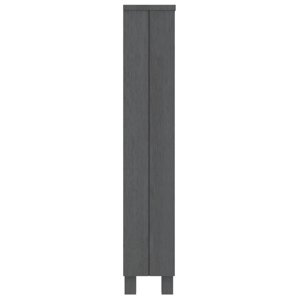 Dark Gray Solid Wood Pine Cabinet L46656
