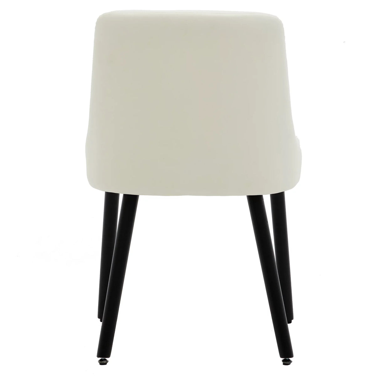 White Upholstered Dining Chair Set of 2 B1539