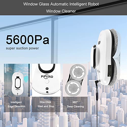 Window Cleaning Robot Vacuum with Ultrasonic Water Spray and Remote Control D5418