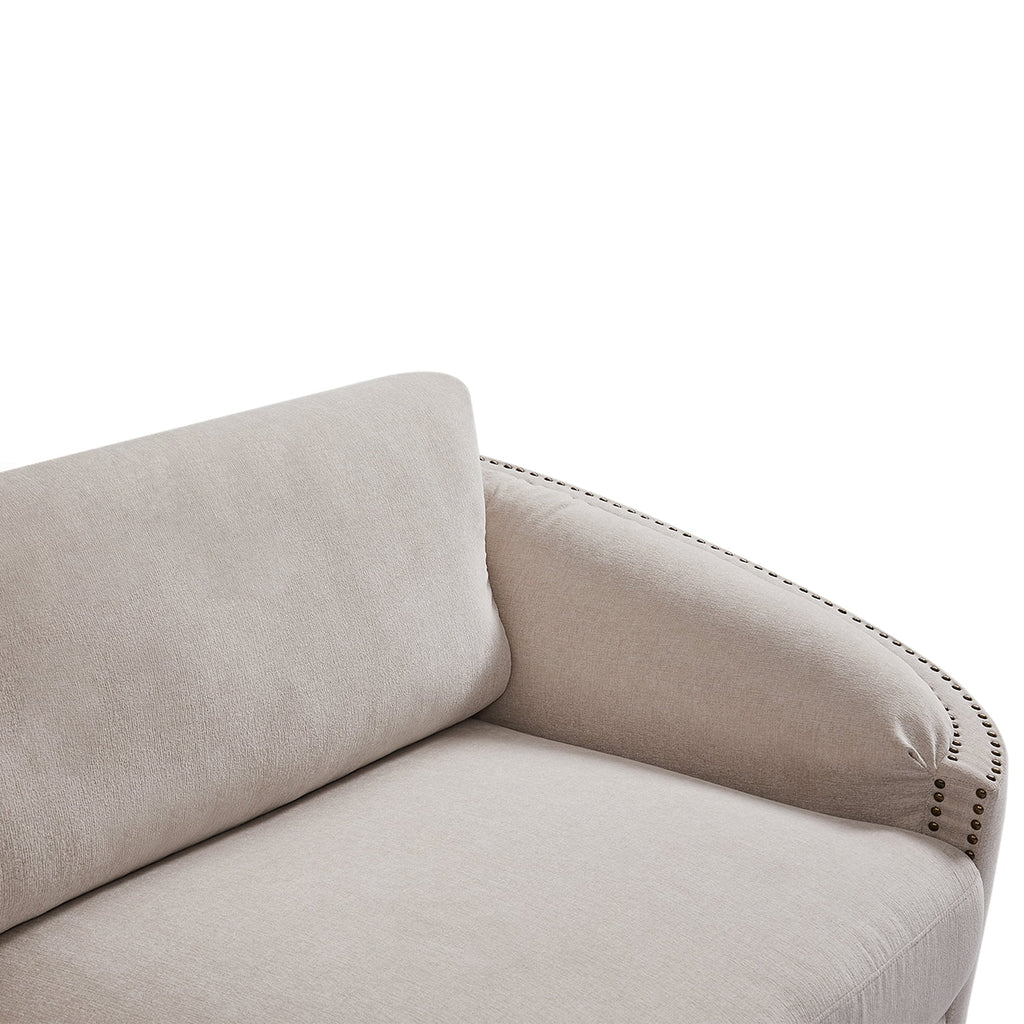 Beige 2 Seat Loveseat Sofa S428