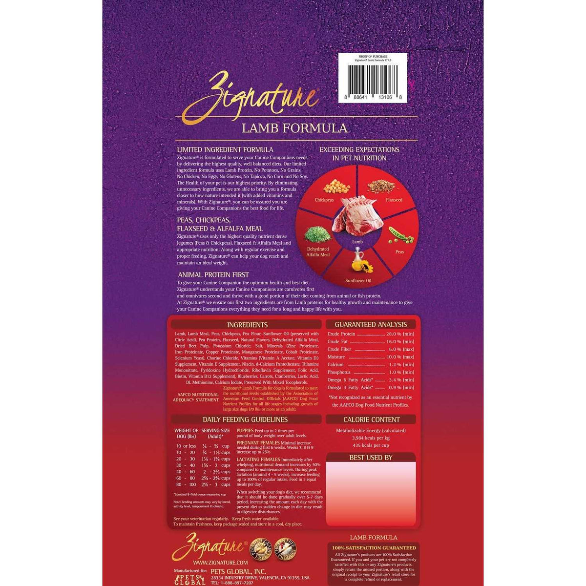 Lamb Limited Ingredient Formula Dry Dog Food A882