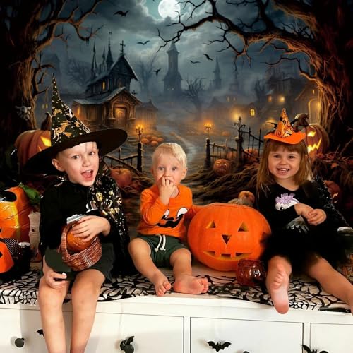 10x8ft Vinyl Halloween Backdrop J9813