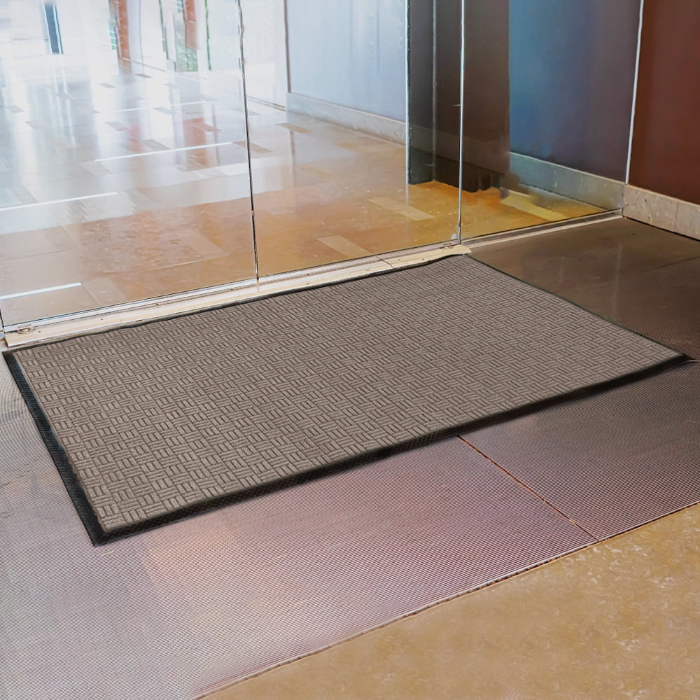 Brown Checker 48 x 72 Inches Door Mat K104901
