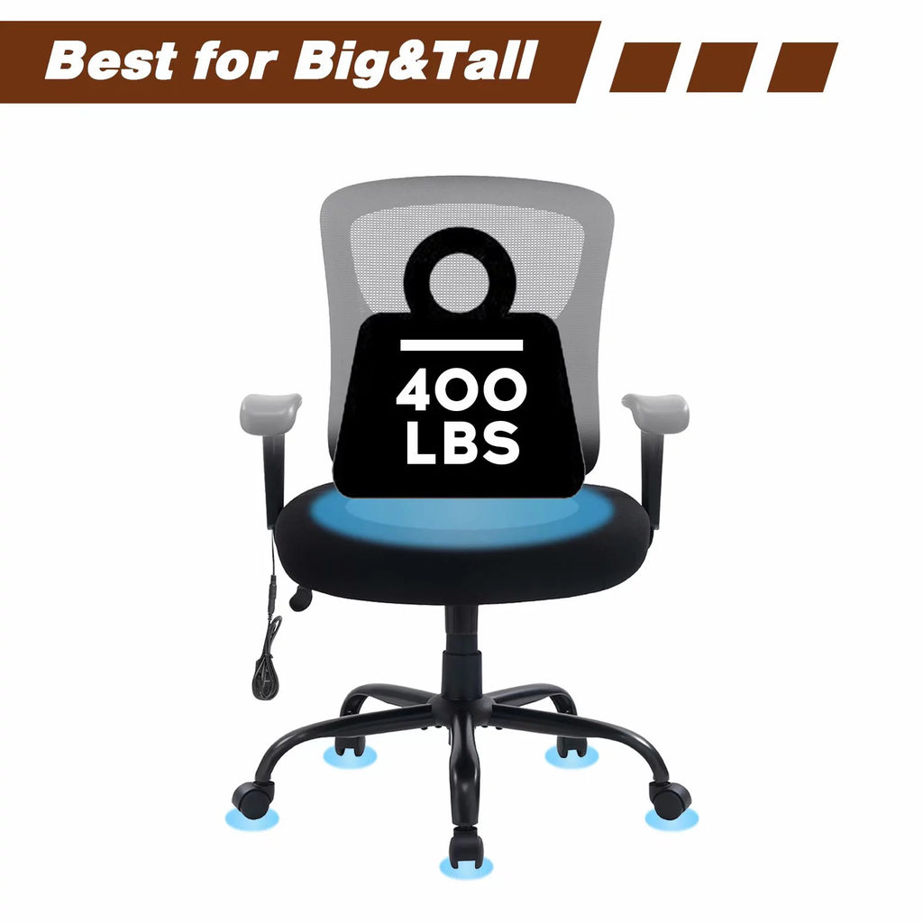 Big & Tall Ergonomic Mesh Office Chair with Lumbar Support J907