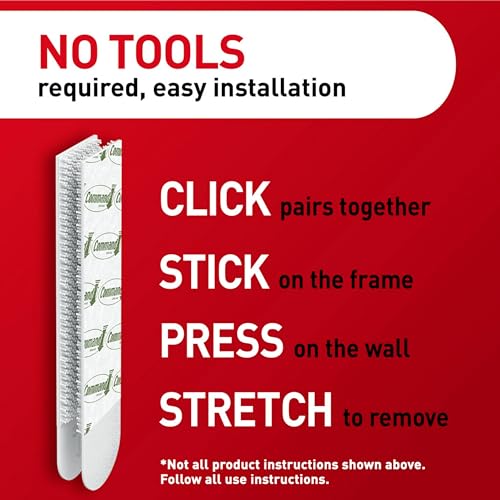 Large White Picture Hanging Strips 14-Pairs N9707