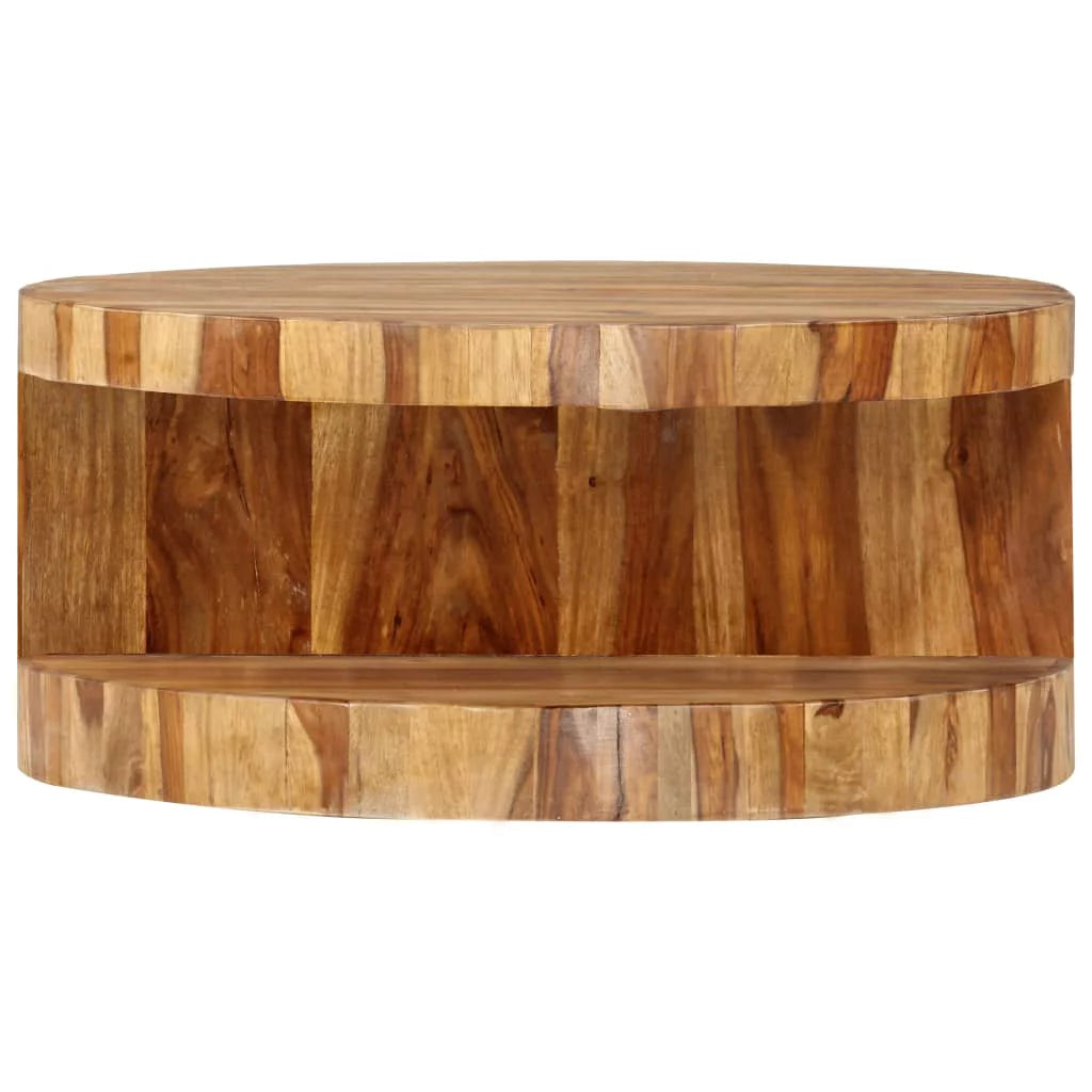 Round Coffee Table Solid Sheesham Wood J15739