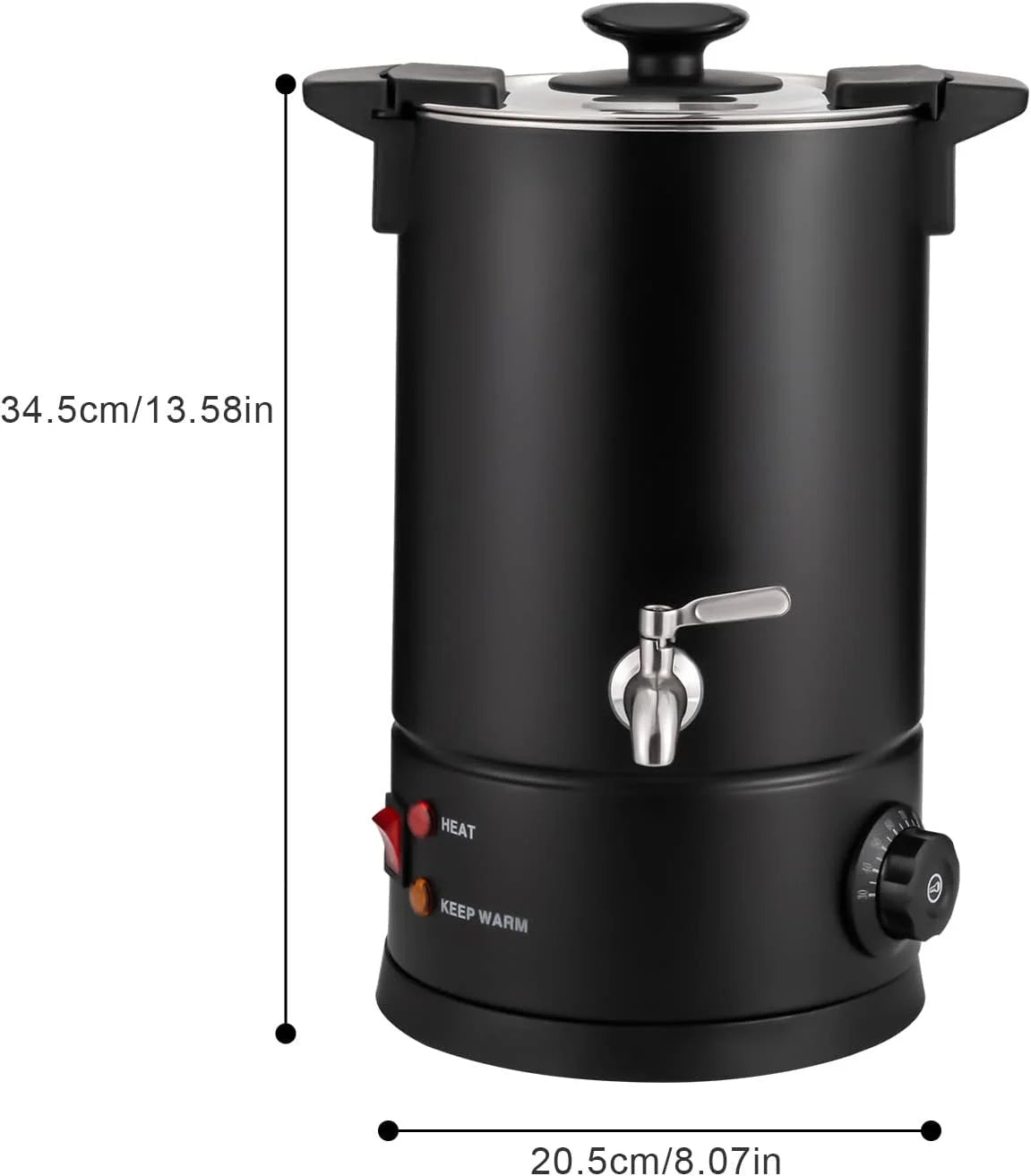 30 Cup Commercial Coffee Urn 8L 1000W Coffee Maker D222815