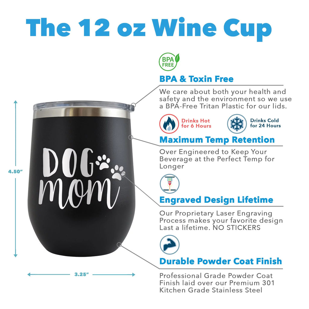 Engraved 12 oz Red Wine Cup D789543
