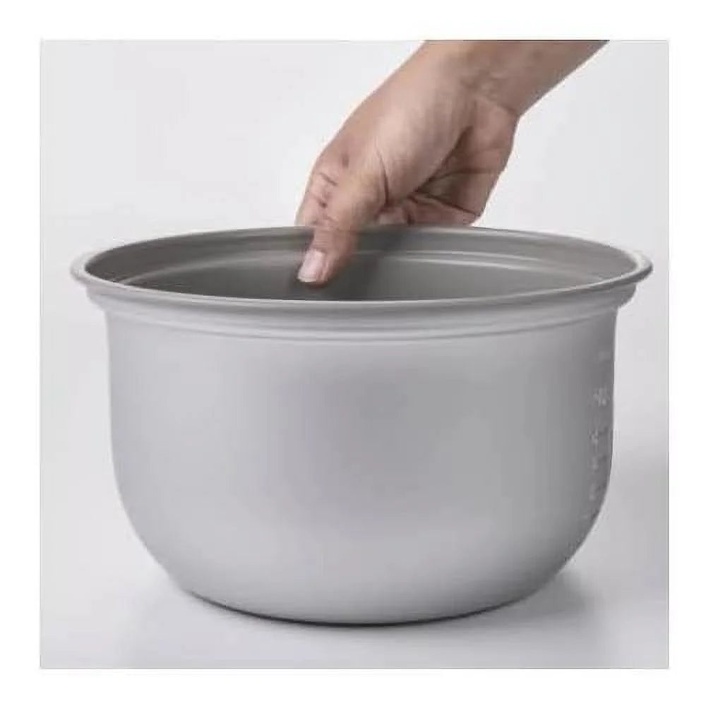 White Automatic Rice Cooker And Warmer With Rice Washing Bowl A282705