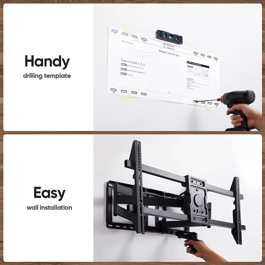 Full Motion TV Wall Mount Brackets for 50-90 inches Flat Curved TV J9299
