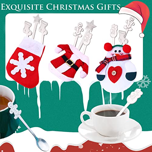 16 Pc Stainless Steel Christmas Spoons Set N403