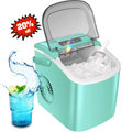 Countertop Ice Maker 9 Bullet Ice Cubes 26lbs/24H with Scoop & Basket P84737