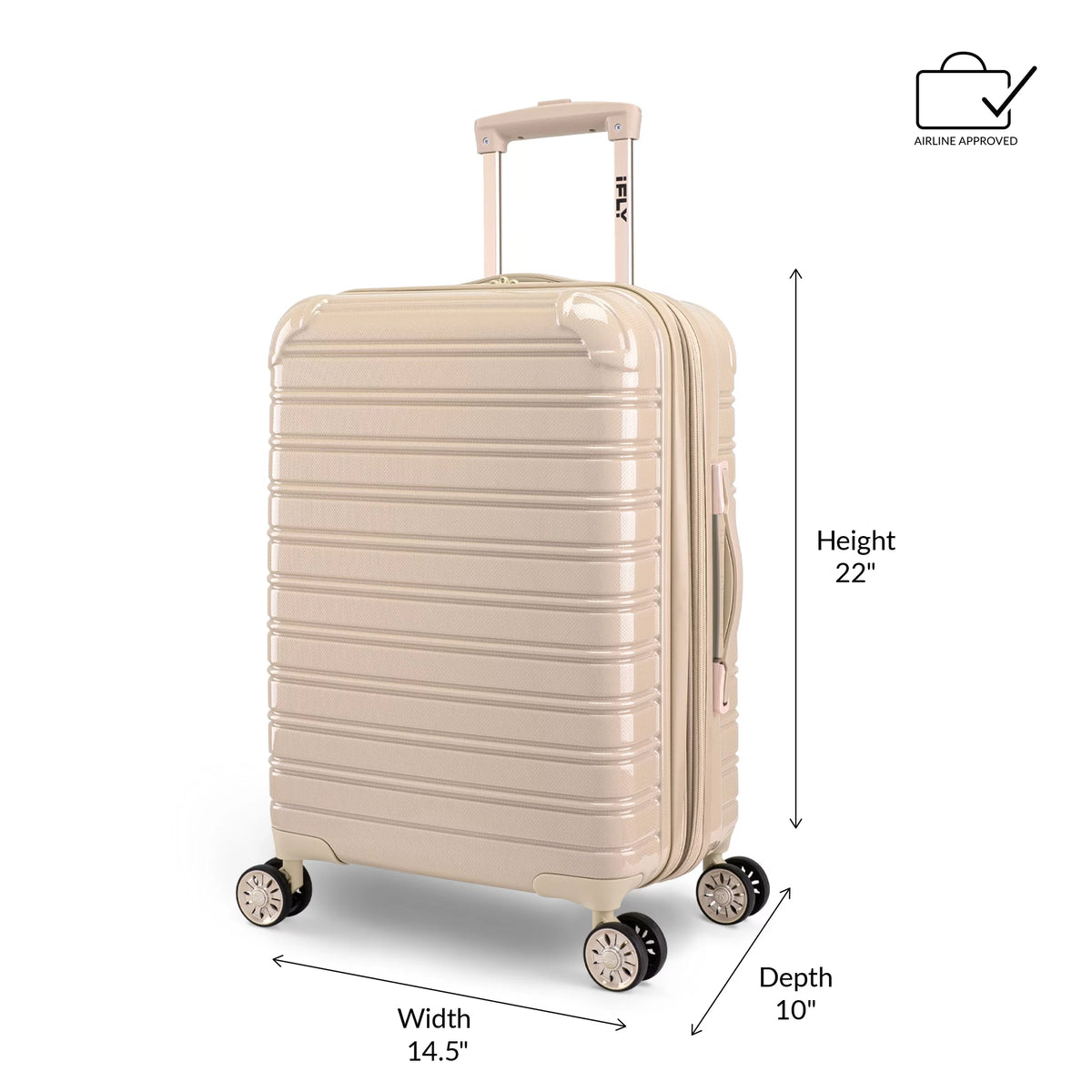 2 Piece Set 20" Carry-on and 28" Checked Hardside Luggage K2568